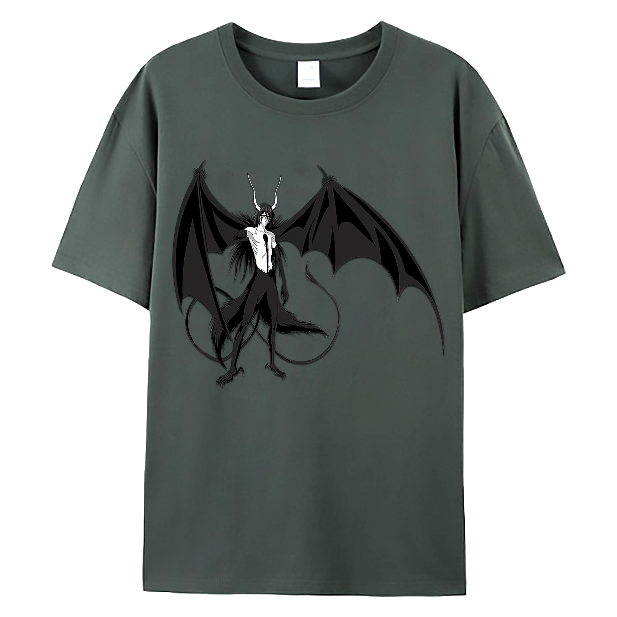 （画像用） ブリーチ ウルキオラ·シファー BLEACH Ulquiorra cifer 綿100％ メンズ半袖Tシャツ｜肌触りやわらか＆通気性
